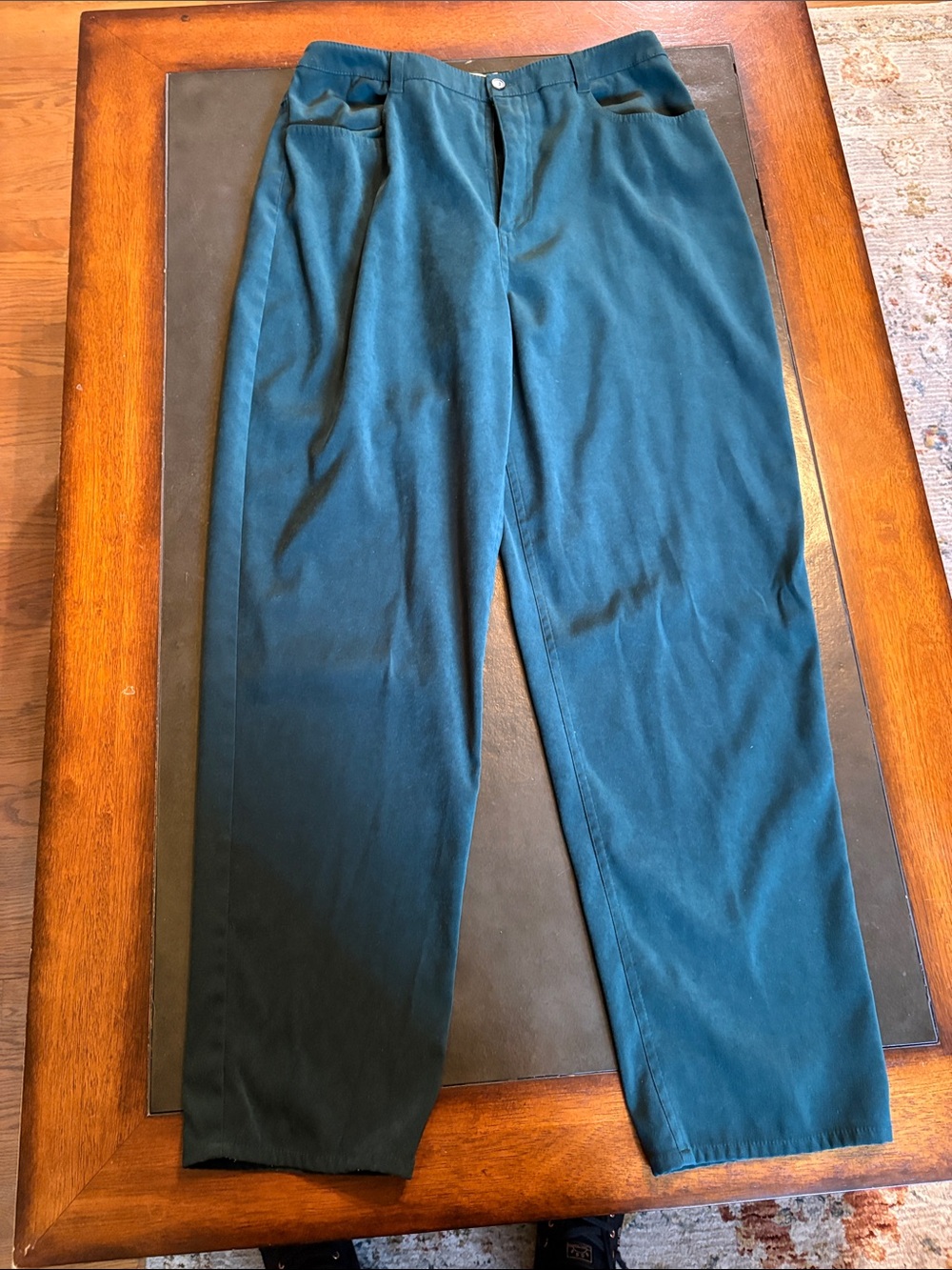 Talbots Teal Green Straight-Leg Women's Pants